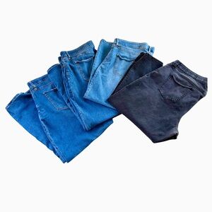 Ava & Viv 22W Jeans Plus Bundle 4 Pair Blue Black Skinny Stretch | Target